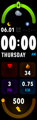 Modded kosmik's watchface