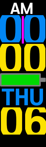 biggest digits with second hand