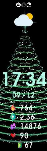 Chritsmas watch face to mi band 6