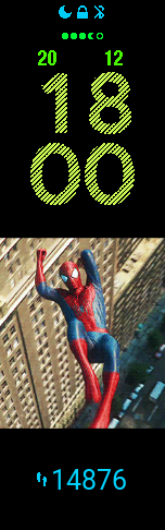 Spiderman watchface to mi band 6