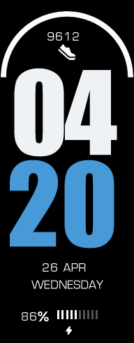 Blue Bold Watch-face