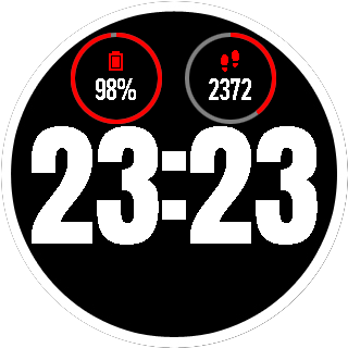 Big Number Outine Whit