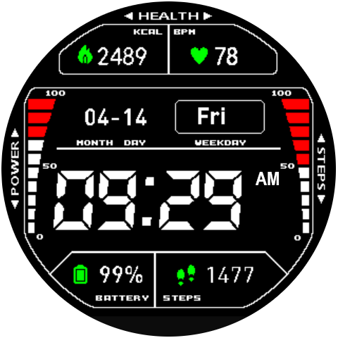 Digital Dashboard Black
