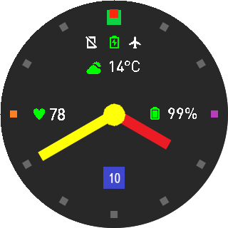 Amazfit Time Travel mod  yellowred