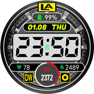 Full Dark Grey LA Face