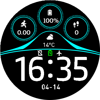 Watch face blue 2