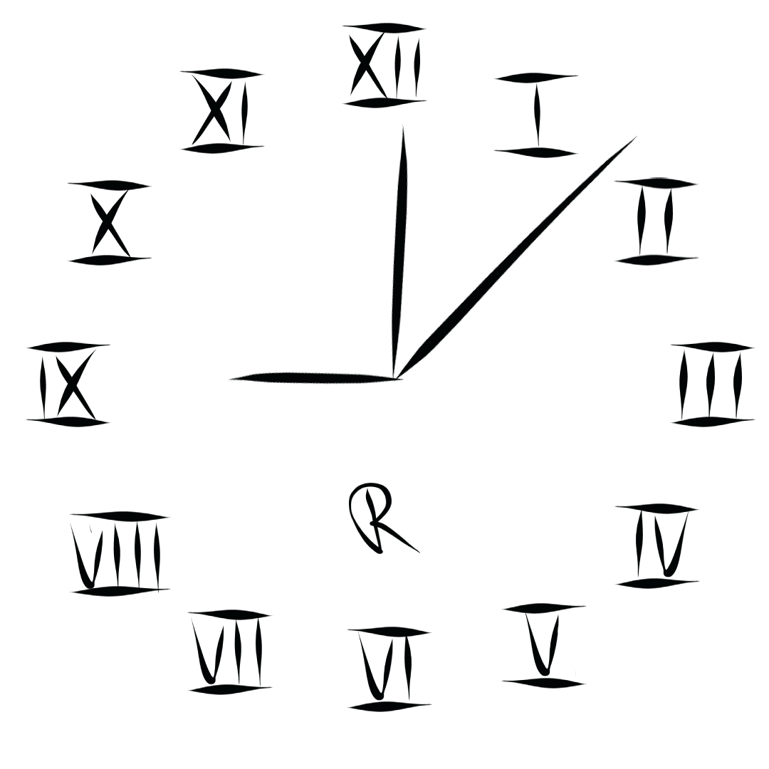 Minimalistic analog dial