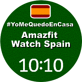 #YoMeQuedoEnCasa Amazfit Watch Spain