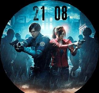 Resident Evil 2 Claire e Leon - Relógio em cima