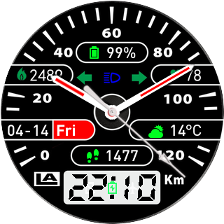 Speedometr 3 LA Face