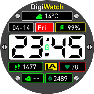 DigiWatch 2 LA Face
