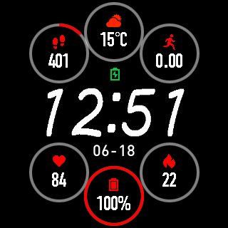 Black digital circles