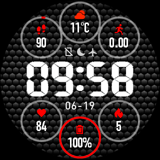 Black digital circles 3