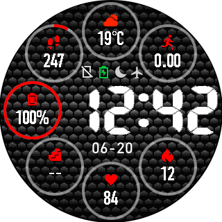 Black digital circles 4