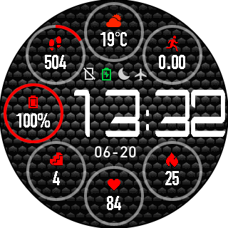 Black digital circles 6