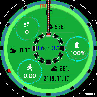 JLF Watch face Green