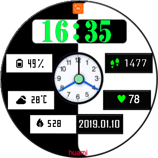 Watch Face BlackWhite  V.01