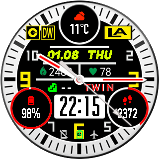 Casino 2 LA Watch Face