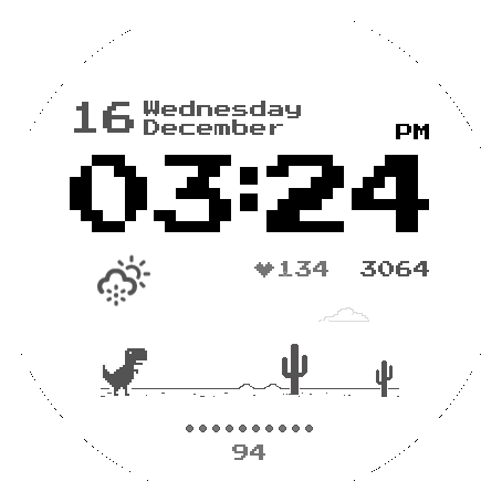 Press Start (Chrome Dino)