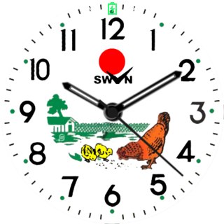 Chicken Old Clock
