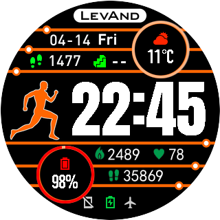 LevAnd Run Watch