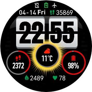 Flip Clock 2 Mod Face