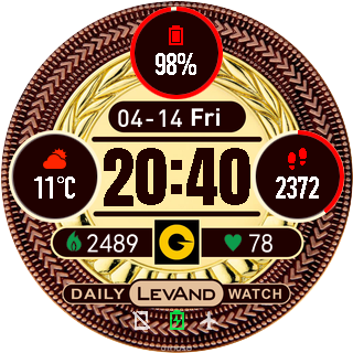 Bronze and Gold 2 Face