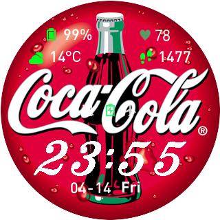 Bottle Coca Cola Face