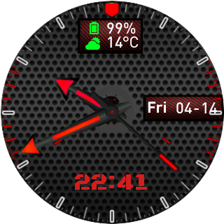 SNest CarbonRed Analog