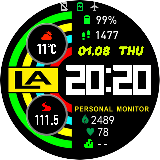 LA Round Monitor Face
