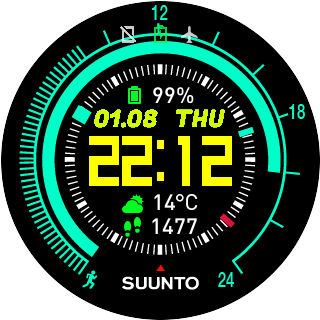 Suunto Blue Mod Face