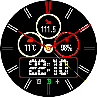 WATCH CLOCK RED RB