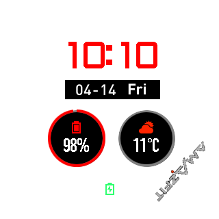 Segundero con logo AmazFit en Blanco