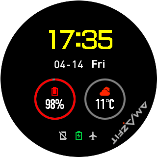 Segundero AmazFit V2