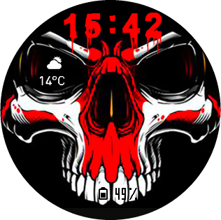 Red Line Skull