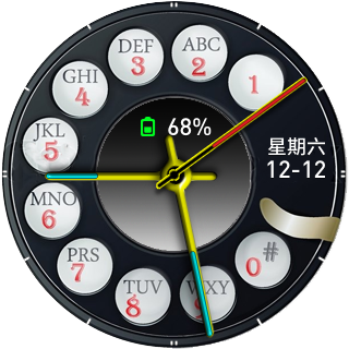 Dial de telefono antiguo