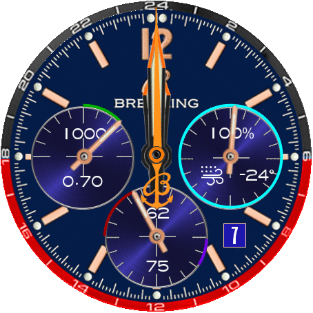Breitling blue chrono