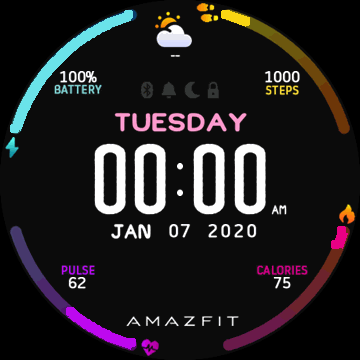 Circle watchface with logo