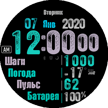 Digital 2 color 12 hrs