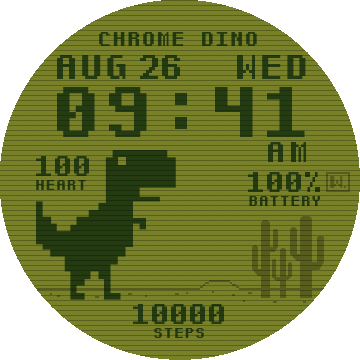 google chrome dino v2 - old school