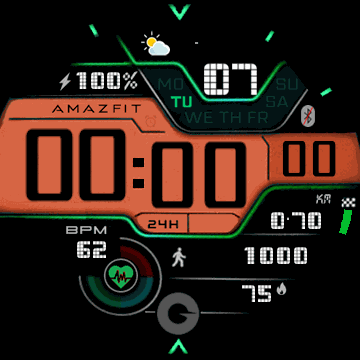 m198 Clear black and orange