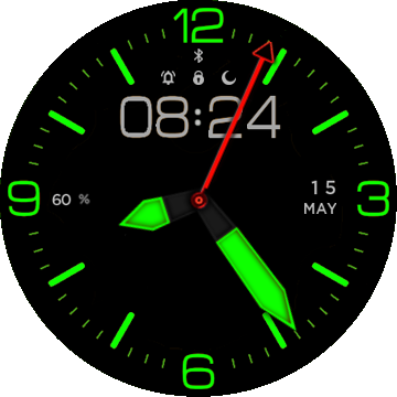 Altimeter Green Simple