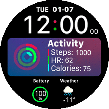 Siri Watch face_T-Rex