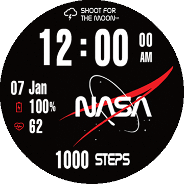 NASA Shoot for the moon black_Trex