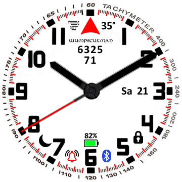Astros_ V03 analog_schwarz_auf_weis mit Akku Symbol