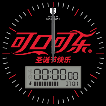可口可乐_圣诞节_黑