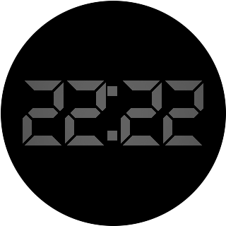 T-Rex Simple Digital Minimalist Black