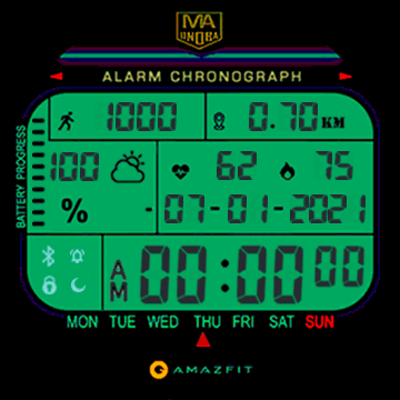 WATCHATI INGLES t-rex  MOD illuminator green