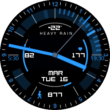 sunrise&sunset watchface