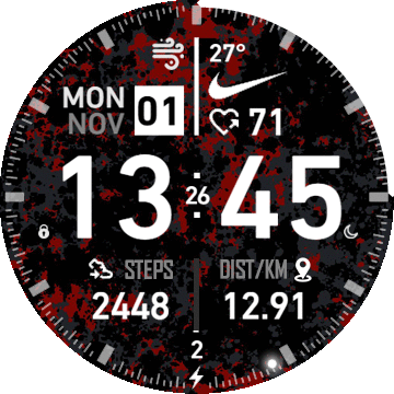 NIKE Digital RED CAMO version